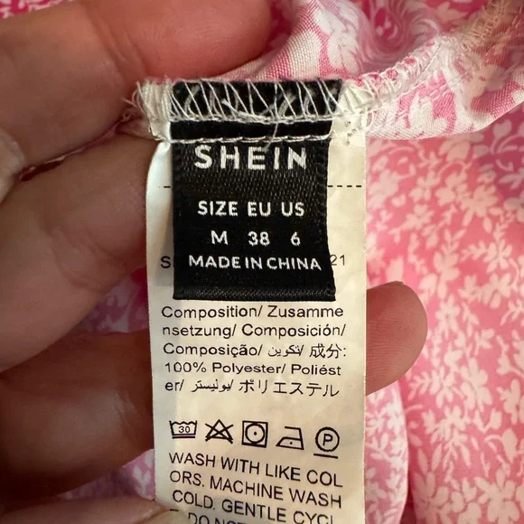 Womens Floral Maxi Skirt Size Medium Fairy Cottage Coquette Beachy Pink Coastal - Picture 5 of 6